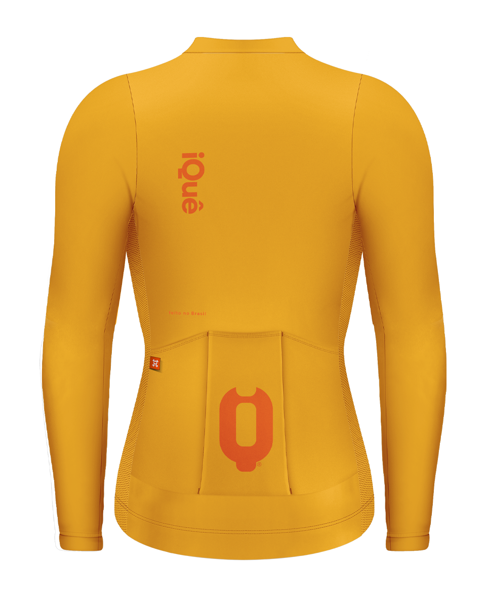 JERSEY FEMININA MANGA LONGA MOSTARDA