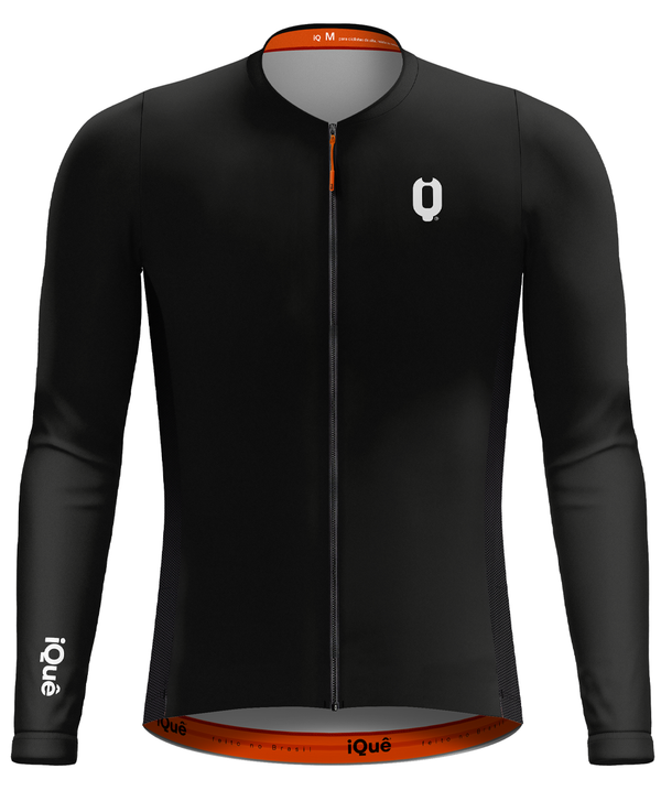 JERSEY MASCULINA MANGA LONGA PRETA