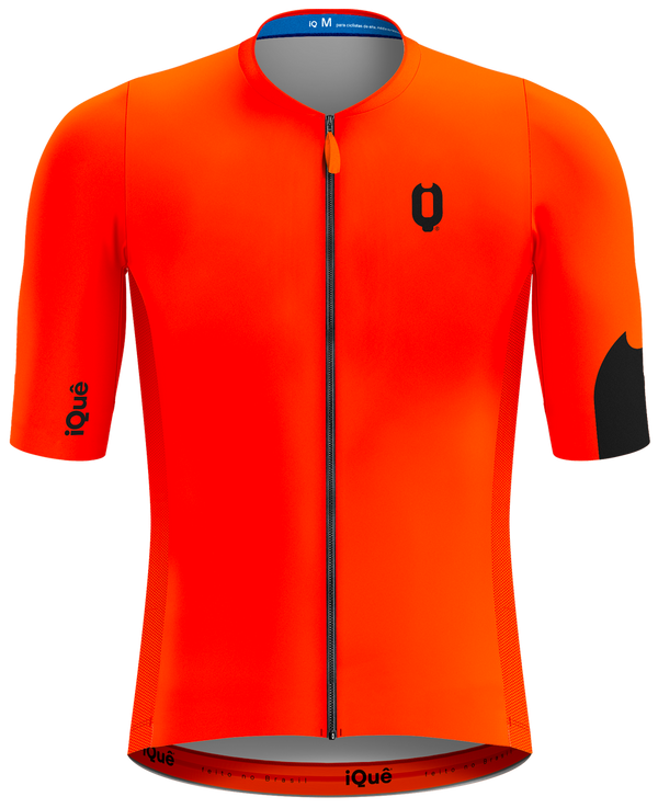 JERSEY MASCULINA CLASSIQ LARANJA COM PRETO