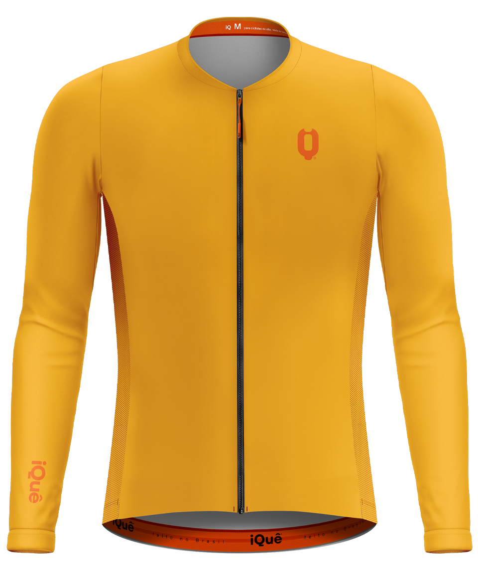 JERSEY MASCULINA MANGA LONGA MOSTARDA