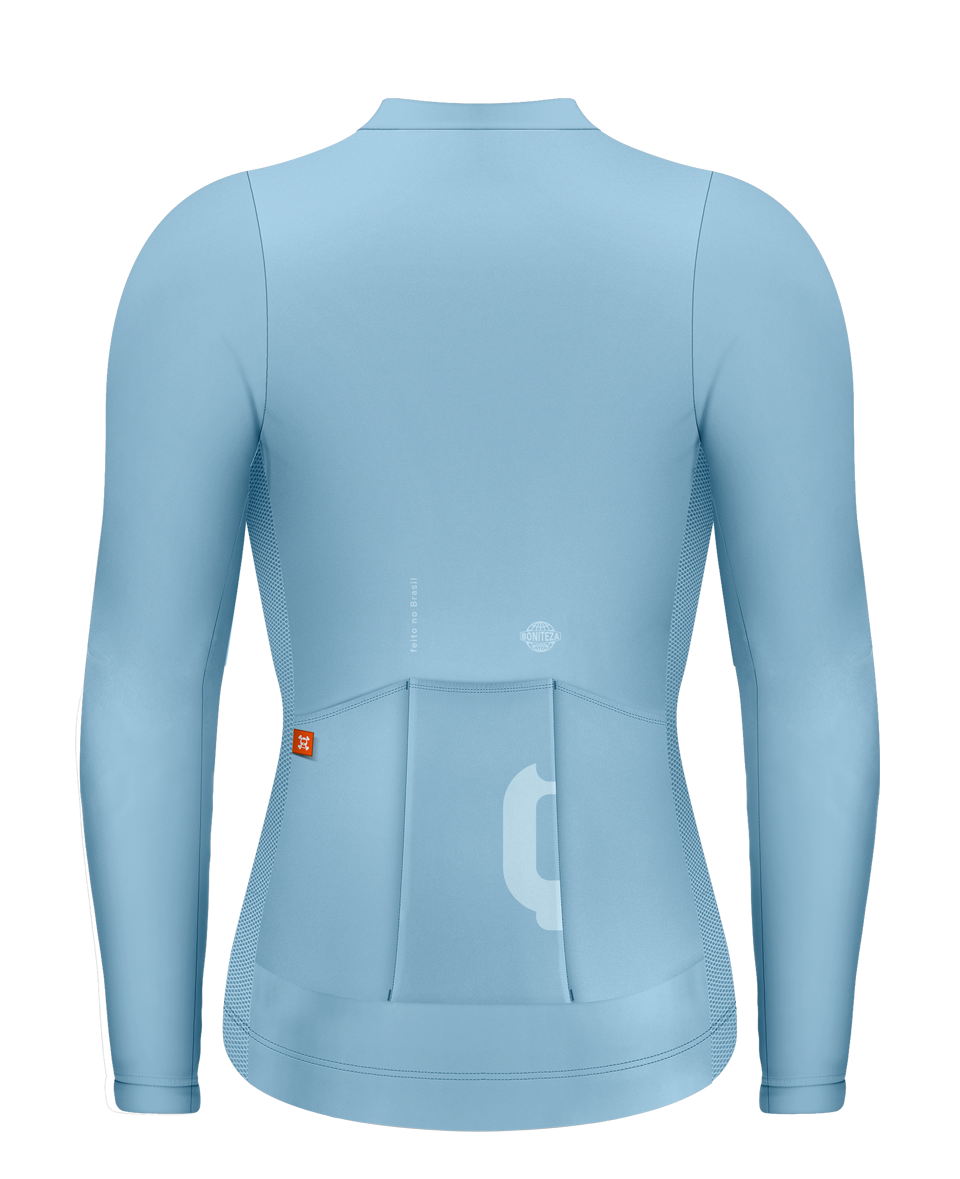 JERSEY FEMININA MANGA LONGA AZUL LEVINHO