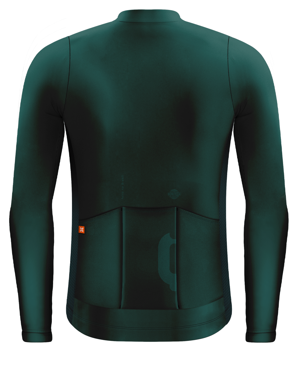 JERSEY MASCULINA MANGA LONGA VERDE MERMO