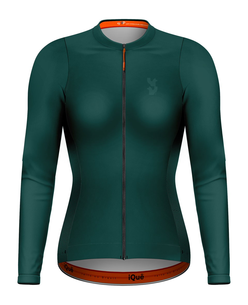 JERSEY FEMININA MANGA LONGA VERDE MERMO