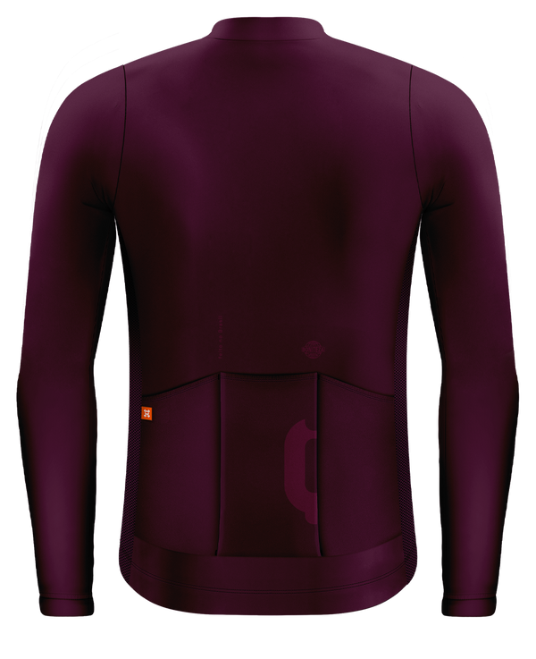 JERSEY MASCULINA MANGA LONGA VINHO TINTO